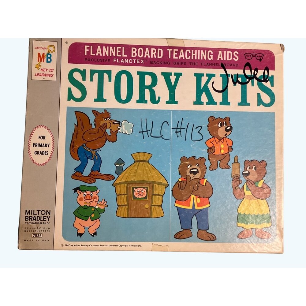 Milton Bradley 1967 Story Kits Flannel Board Teaching Aids Primary Grades